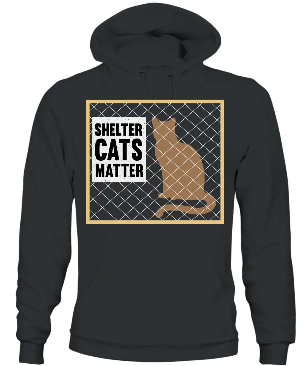 Shelter cats matter Customizable T-Shirt - 100% Soft Cotton - Comfort