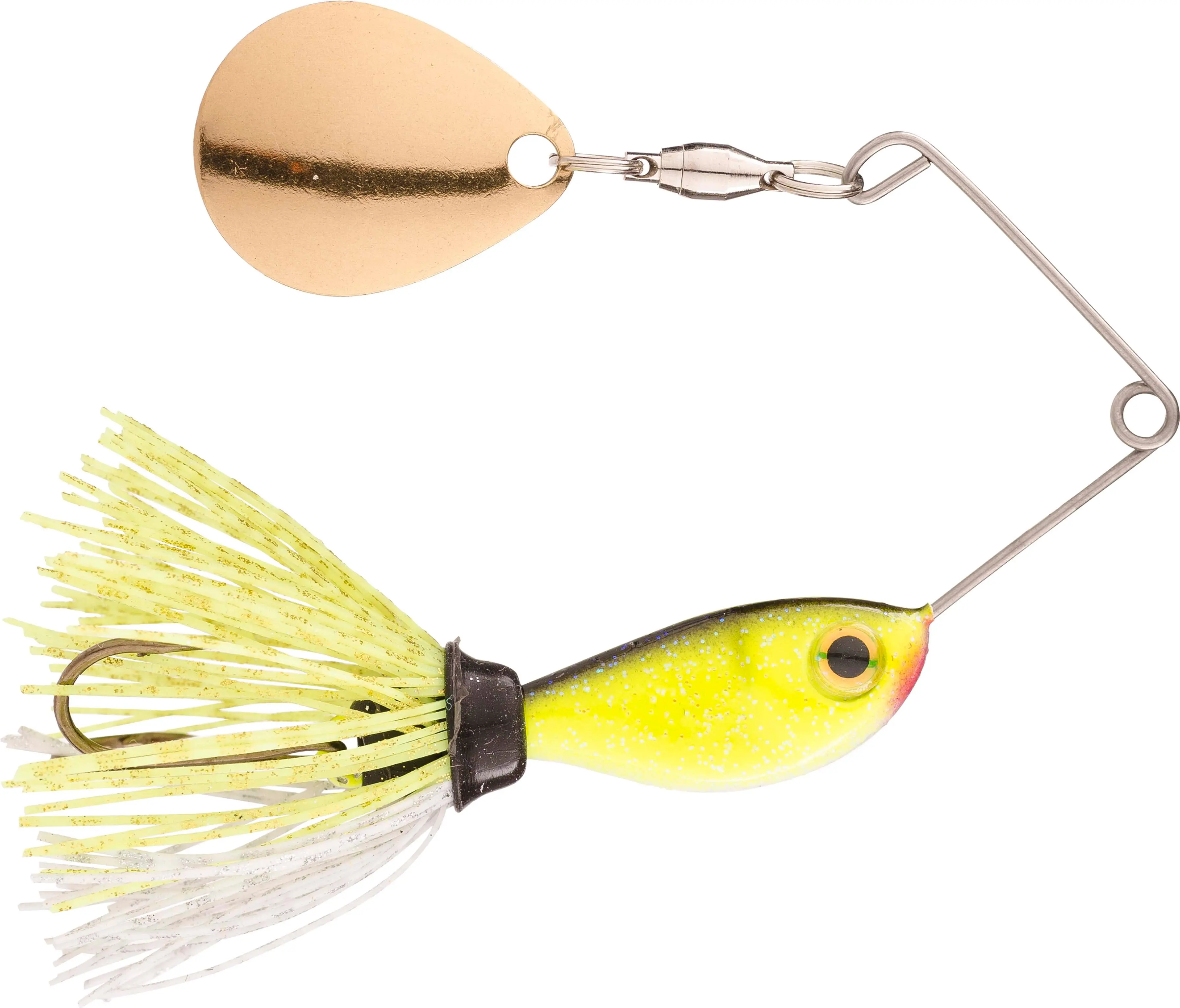 Strike King Rocket Shad Colorado Spinnerbait, Available in 1/4 oz, 3/8 oz, 1/2 oz Weights, Blue & Chartreuse Colors, Gift For Fisherman, Blue Shad, Chartreuse Shad