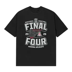 Wildcats Basketball Final Four Team Graphic Shirt 1 Side Men's Tops College Fan Game Day Tee GXG