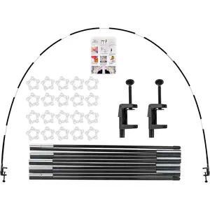 Voircoloria 13ft Table Balloon Arch Kit, Balloon Arch Stand Frame for Different Size Tables Graduation Wedding Birthday Baby Shower Party Decorations(Black)