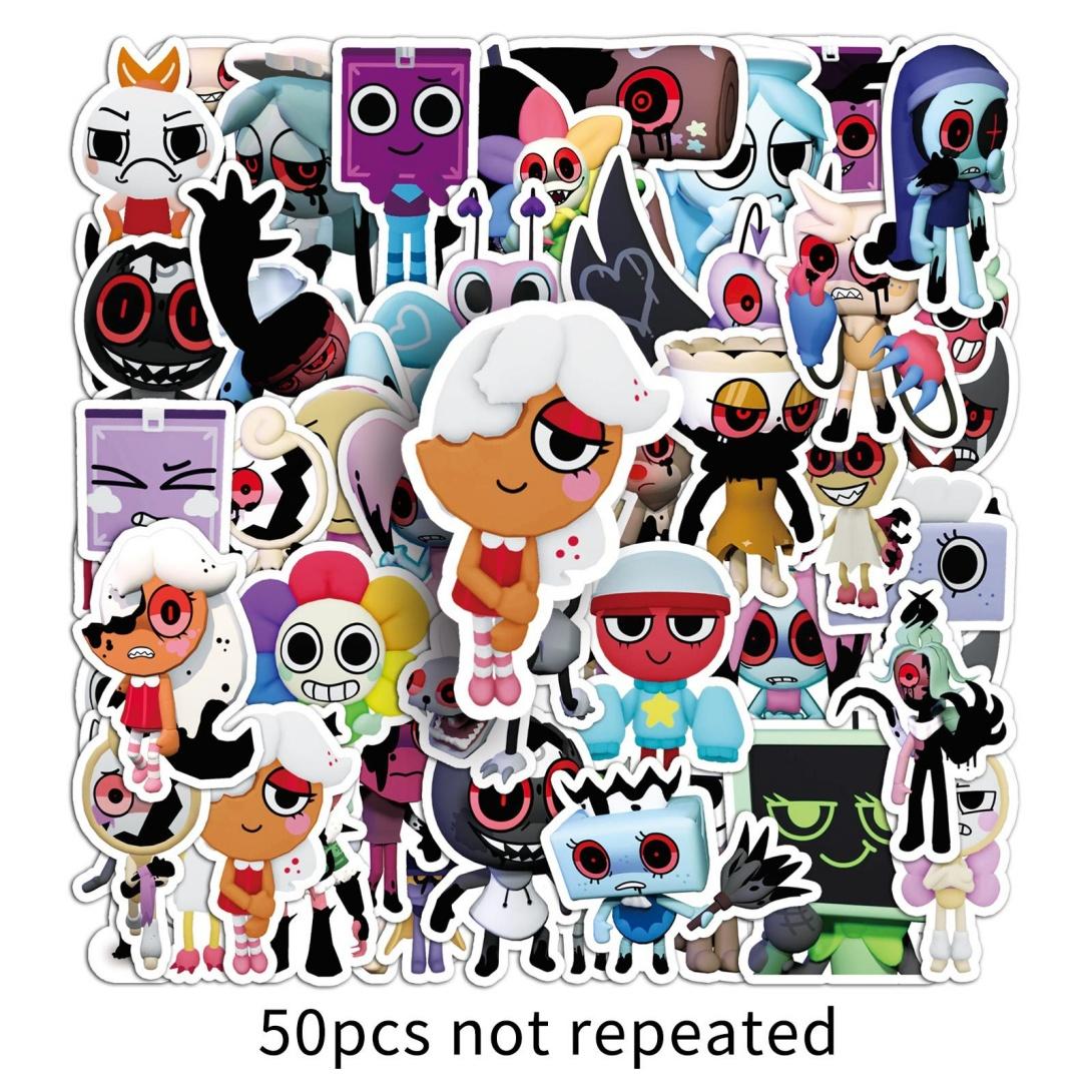 Single set contains 50 pieces, no repetition. Dandy's world graffiti stickers for phone cases, computers and tablets. Order today. Buy one, get one free. You will receive 2 sets.
