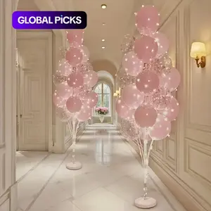 High-Top Balloon Stand Set with Water Base, Large Reusable Plastic Column Base, Perfect for Wedding, New Year and Valentine's Day Party Decorations, Balloon Arch Decoration #GLOBAL PICKS