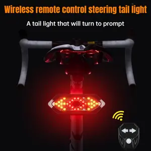 USB charging bicycle turn signal LED wireless remote control turn signal warning light suitable for night riding equipment bicycle tail light