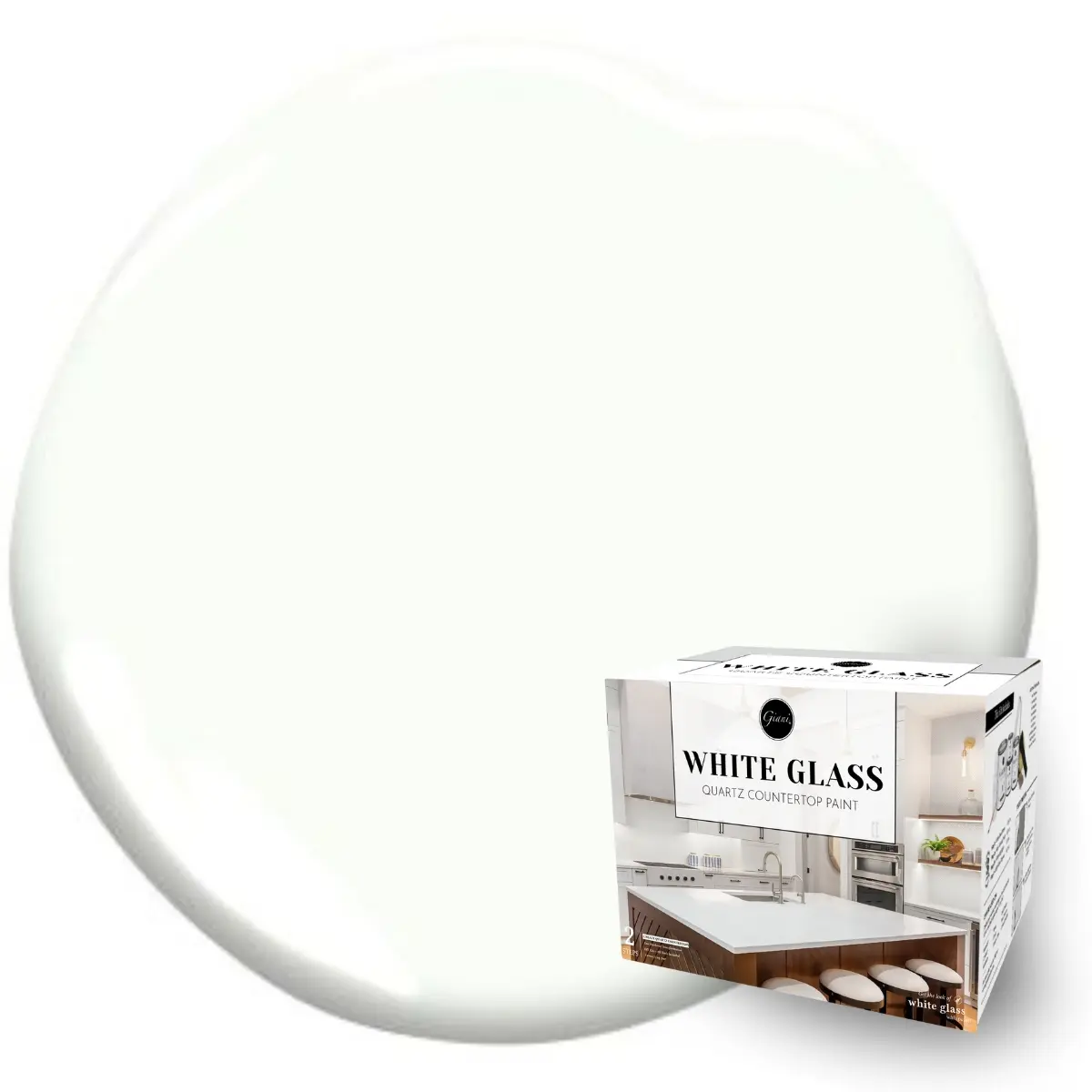Giani White Glass Countertop Transformation Kit Giani White Glass Countertop Transformation Kit