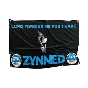 Funny Zyn Flag – 3x5ft Wall Banner +Hanging Hooks For Zyn Fans Trending Decor For College Dorms & Bedrooms