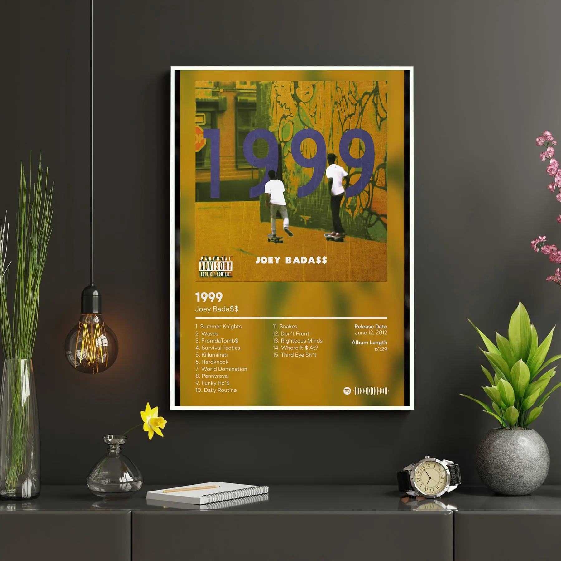 Joey Badass - 1999 - Custom Album Poster - Hip Hop Wall Art - Personalized Album Cover - Joey Badass Poster - Custom Album Print - Gift Idea - POSTER NO FRAME