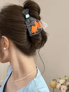 Women's Cute Goldfish Bowknot Hair Clip, Elegant Casual Fashion Accessory, Halloween Party Headpiece, Unique Animal Design, Playful Hair Clip