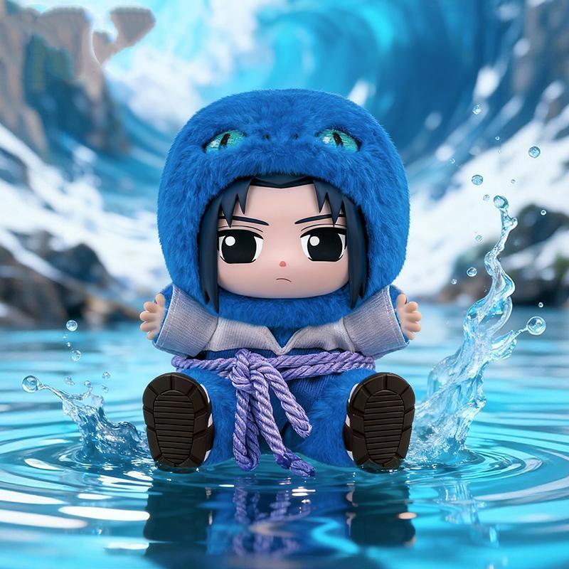 MINISO Naruto Shippuden Cute Beast Sitting Party Plush Charms Blind Box,5"Soft Anime Stuffed Toys Keychain,Cute Collectible Pendant,Kawaii Anime Bag Charm for Backpack, Purse, Keys,Desk Decor,Holiday Gift Mother's Day Gifts Children's Day Gifts