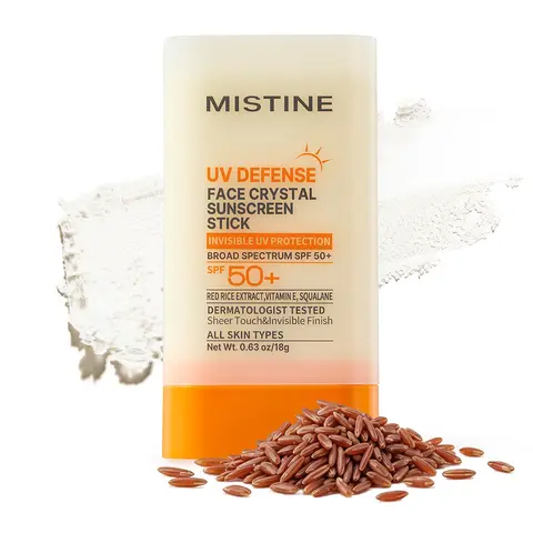 [MISTINE Official] UV Protection Crystal Sunscreen Stick SPF50+ | High-Performance Outdoor Sun Protection | For Face & Body | Portable for Easy Reapplication | Wider Coverage