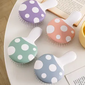 Mini Mushroom Hair Comb, Unisex Travel Size, Fits Wallet Pocket Backpack, Ideal for All Hair Types, Beauty Essential for Trips Holidays