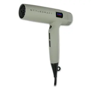 StyleCraft Sage Hair Dryer - Professional Lightweight Hairdryer with Digital Brushless Motor