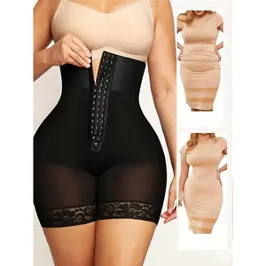 High Waist Tummy Control Shapewear Shorts for Postpartum Body Contouring Butt Lifting Thigh Slimming with Elastic Knit Fabric Womenswear Compression