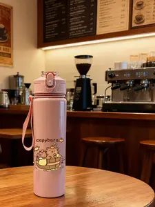 Cartoon Portable Outdoor Straw Cup, Cross-Border Kids Straw Cup, Fun and Durable Design, Perfect for Travel and Play