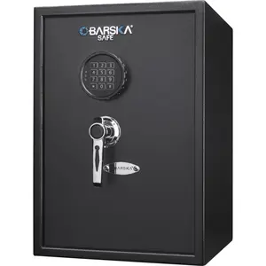 Large Digital Keypad Safe 1 45 Cubic Ft Black On-Site(High end and high-quality),for Documents, Jewelry, Valuables,Fireproof Waterproof ,Strong and safe