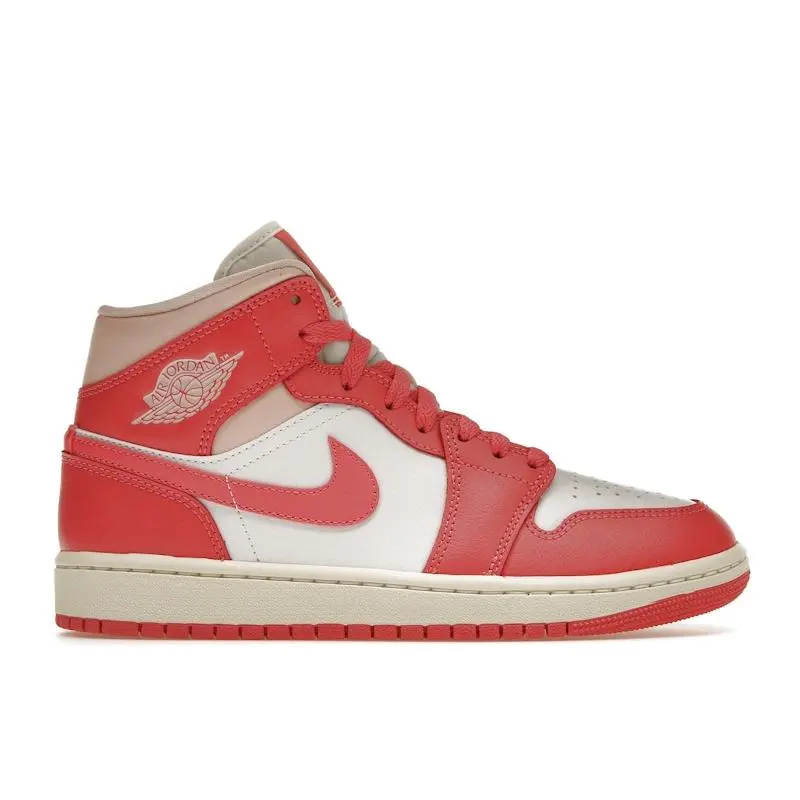 Jordan Women's 1 Mid Strawberries and Cream Basketball Shoes, from StockX
