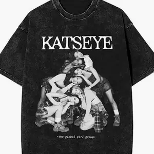 Katseye Tour Shirt Graphic Tee, Vintage Band-Inspired Music T-Shirt for Men and Women Casual Streetwear Top