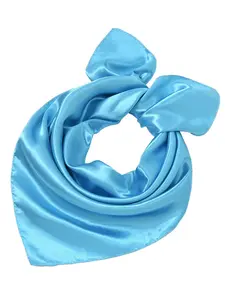 Versatile Solid Color Silk Scarf, Korean Style Neck Tie, Perfect for Travel, Dates, Fashion Accessory, Unisex Design