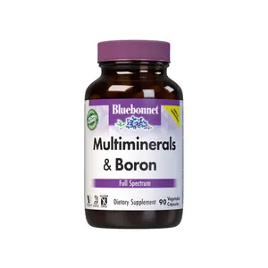 Bluebonnet Multiminerals & Boron Dietary Health Supplements with Iron and Vitamin, 90 Capsules