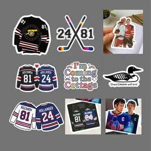 36 Designs Sticker Heated Rivalry, Stupid Canadian Wolf Bird Game Changers Sticker Gift for Hockey Drama Lovers, Funny LGBT Sticker