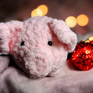 Crochet Pig Decor
