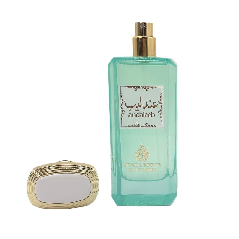 ANDALEEB Eau De Parfum Unisex Amber Woody Perfume with Saffron, Bergamot, Plum, Praline, Patchouli & Oud 100ml Spray, 20% Oil, 8 Hour Wear Bold, Balanced, Year-Round Scent for Men & Women Ideal for Day, Night & All Occasions Made in UAE (MDO015)