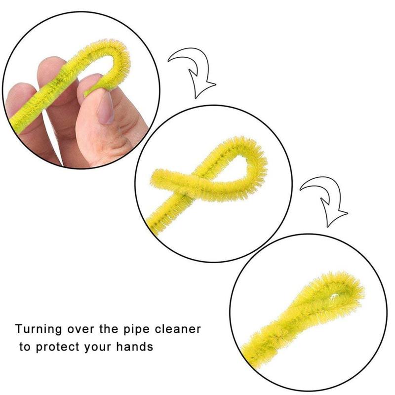 1000 Pipe Cleaners Value Pack 6 mm x 12 inch Chenille Stems for DIY Arts Crafts & Decorations Multicolor Pack