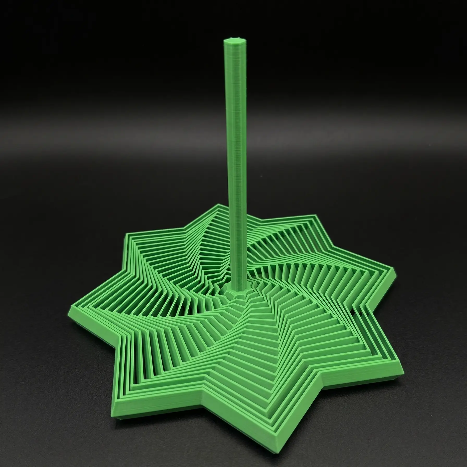 3D Printed Expanded Sensory Fidget Star, New Stress Relief Sensory Whirling Spiral with Handle, Very Satisfying Sight and Sound with Hypnotizing Visual Fidget Toy