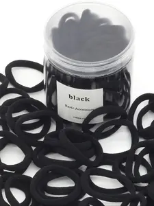 Sweet Plain Colorponytail Holder, 50pcs/set High Elastic Hair Tie, Casual Versatile Hair Accessories for Women and Girls Elastic Tie Band