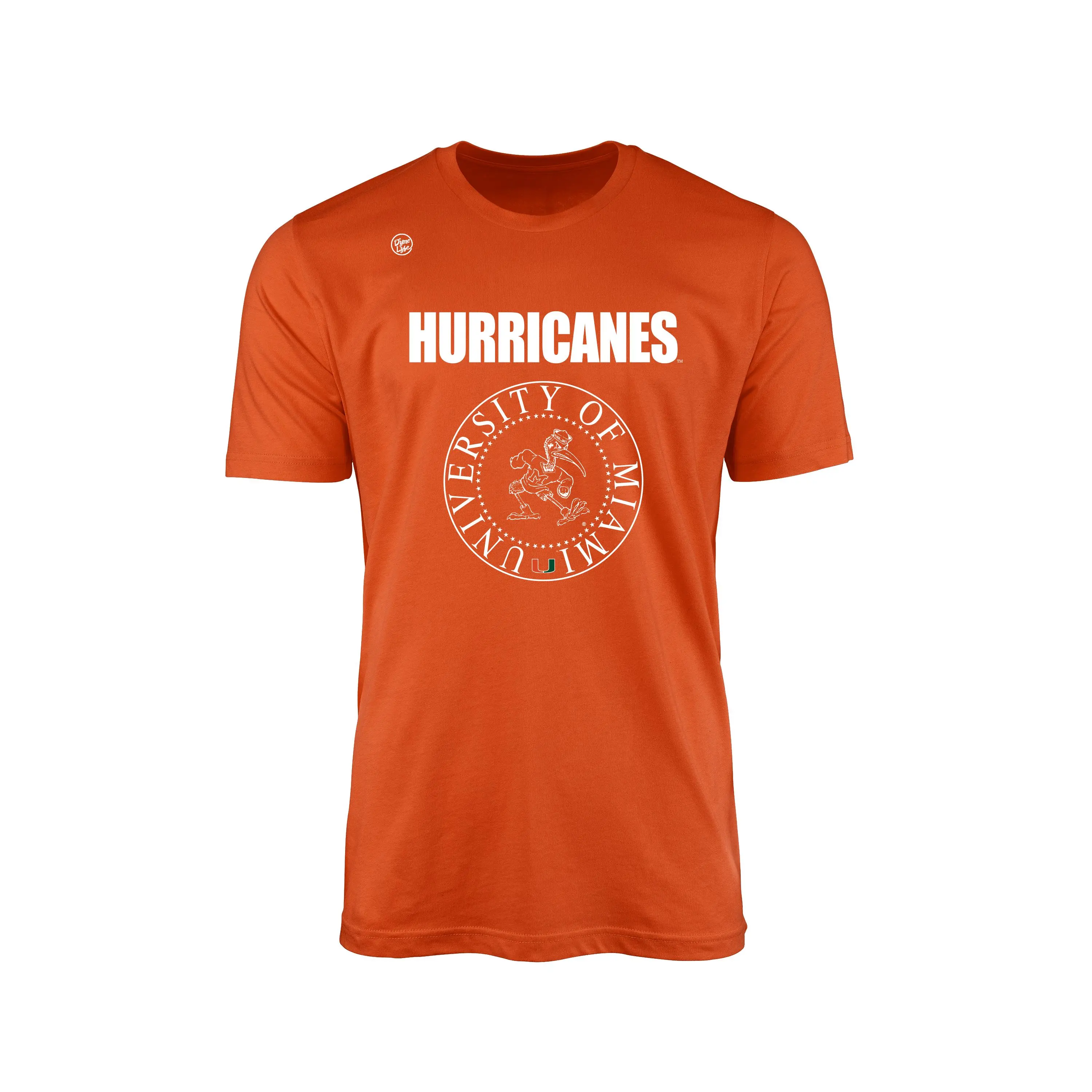 Miami Hurricanes Men's Mascot Graphic Logo Tee, Casual Stylish Menswear Round Neck Short-Sleeve Top for Fans, Game Days