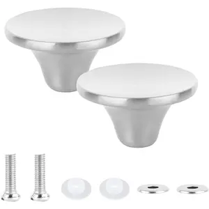 2 Set  Dutch Oven Knob Handle, Stainless Steel Pots Replacement Knob Dutch Oven Replacement Knob Compatible with Aldi, Le Creuset, Lodge and other Enameled Cast-Iron Dutch Oven