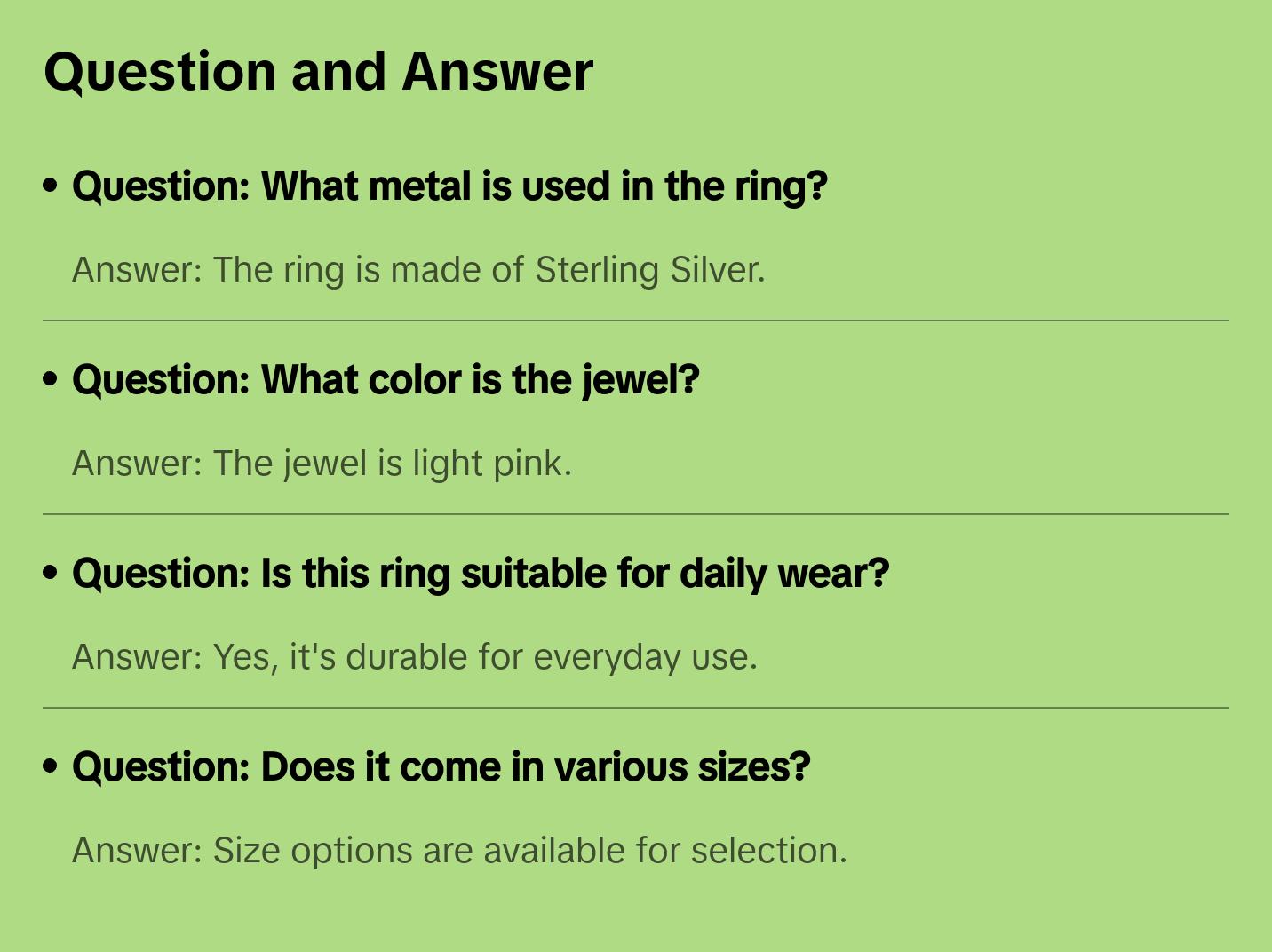 LIGHT PINK JEWEL SOLITAIRE ring