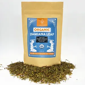 Flor de Amor- USDA Certified Organic Dried Damiana Leaf - 3 oz.