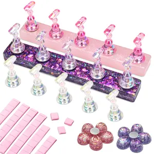 Nicedeco Nail Stand Display, DIY Magnetic Nail Holder for Nail Tips