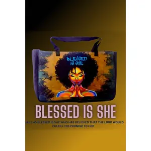 Blessed is she Tote Bag 20x13