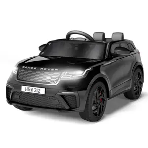 【Christmas Gift】Black Licensed Land Rover Kids Electric Ride On Truck With Remote Control Rocking Mode Mp3 Player And Safety Belt For Ages 37 Months Plus Black