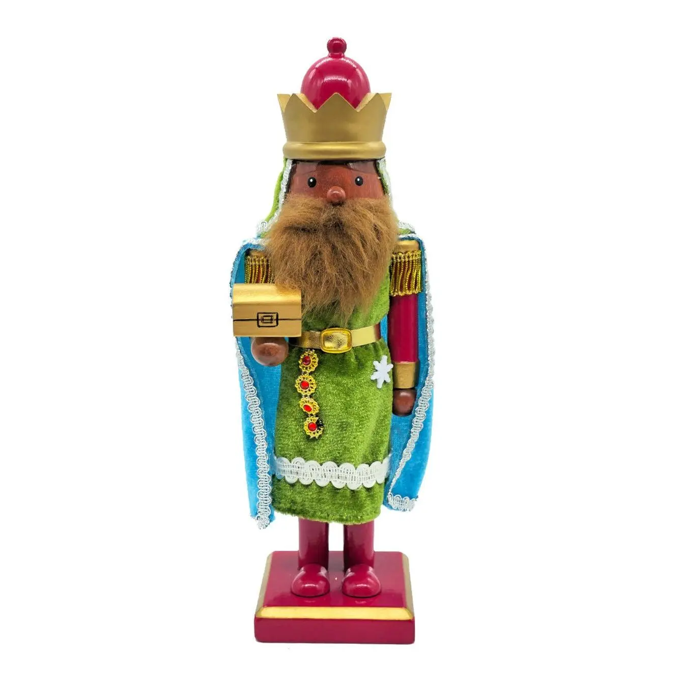 Green King Wooden Nutcracker F07AM9-74-N01849C