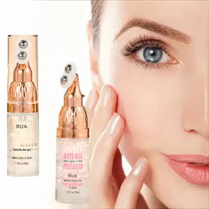 2pcs 2.03oz Collagen Firming Eye Cream with 360° Massage Ball Fast Absorbing Gel 24 Hour Moisturizing for Men Women Daily Skincare skincare comfort bee honey eye autumn winter