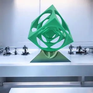 Turners Machinists Cube Replica - 3D Printed Display Piece for Home & Office Decor, Unique Engineering Gift, Smooth Decorative Plastic, Multicolor