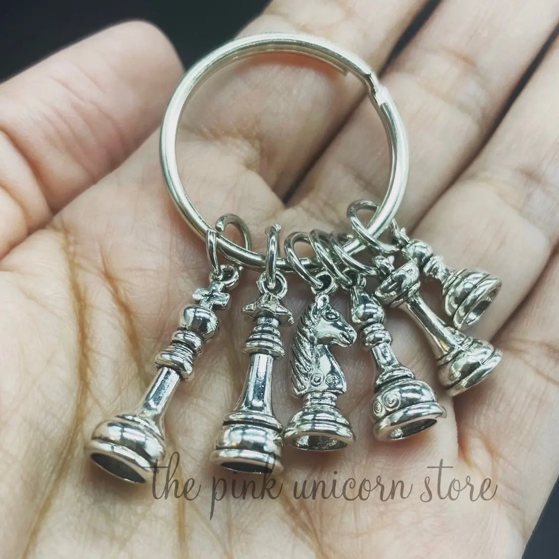 Chess Player Charms Keychain