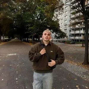 Corduroy polo collar sweater autumn and winter couple loose comfortable casual men's classic soft long sleeve Sweatshirt