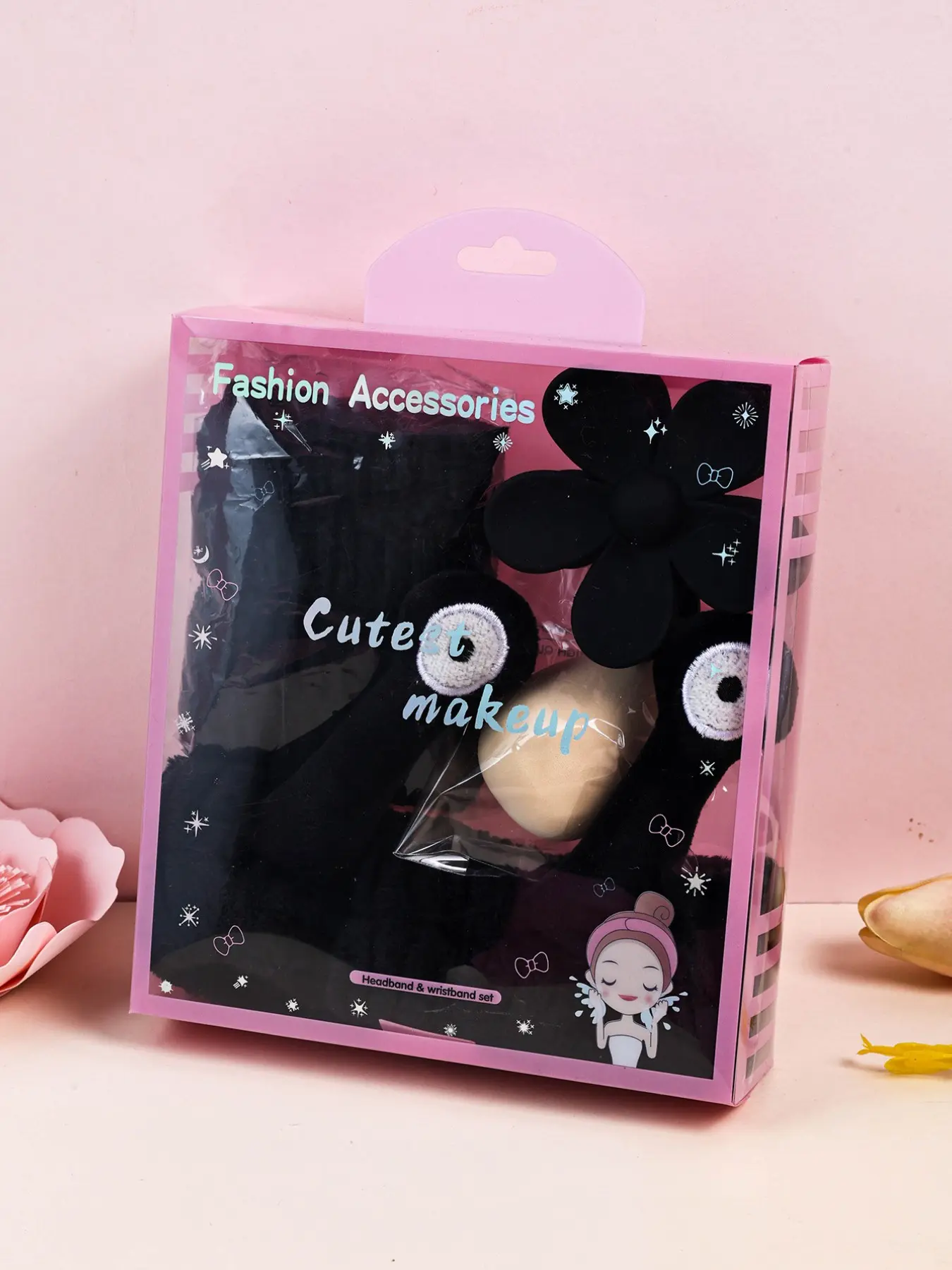 5 Piece New Plush Snail Women's Hair Accessories Set, Black Color 5-Piece Plush Headbands & Clips, Multi-Style Design for Daily Use, Autumn Winter Fashion Essentials Suitable for Washing,Spa,Make-up, Daily Use, Gift Black Color