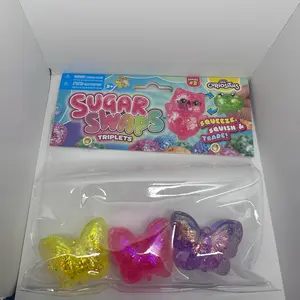 The Butterfly Sugar Swaps Triplets by Orb Curiosities are squeezable stress relievers featuring adorable Butterflies!!