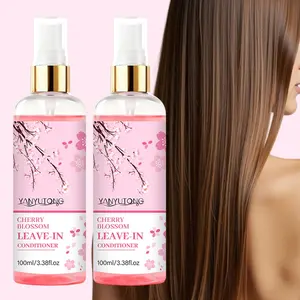 2 bottles of 100ml Cherry Blossom wash free Haircare conditioner spray, silky and smooth hair, creating a natural and fluffy feeling. With a gentle spray, it can easily deal with all kinds of hair, suitable for both men and women