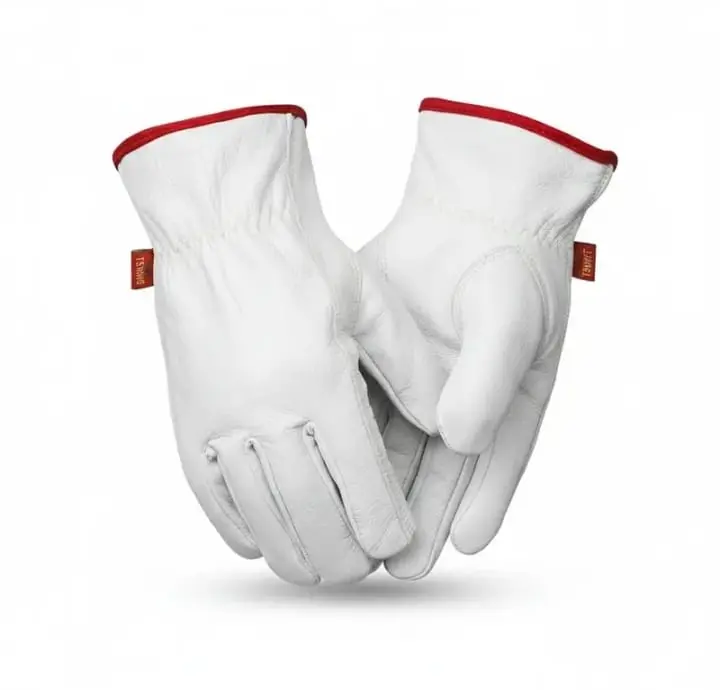 TS World Manufacturer Heavy-Duty Leather Work Safety Gloves - Heat-Insulated, Cold-Insulated, Ideal for Forklift Drivers (Insulation Protection Included), Safety Gear