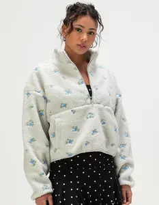 HAPPY CAMP3R Elle Womens Half Zip Pullover