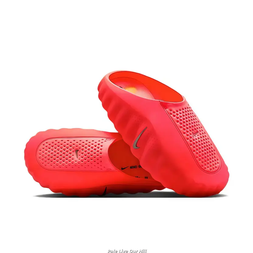 Brand New Sealed Original Box Unisex Bright Red EVA Slide Sandals Orange Dot Massage Non Slip Quick Dry Hollow Breathable Indoor Bathroom Beach Gym Casual Slip On Trainers