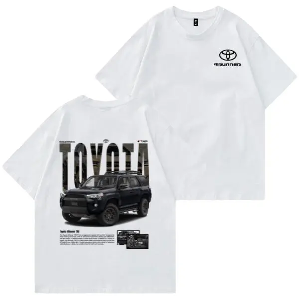 Toyotaa 4Runner TRD T-Shirt, Vintage Car Graphic Tee, Off-Road SUV Shirt, Unisex Cotton Top, Car Enthusiast Clothing, Embroidered Menswear Streetwear