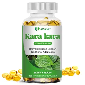 Premium Kava Extract Capsules - Anxiety Relief & Muscle Relaxation, 1000mg per Serving, 120 Count
