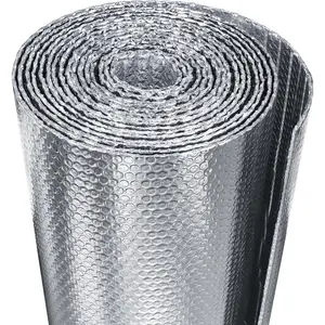 48" x 10 Ft Reflective Insulation Foam, Aluminum Foil Bubble Insulation Roll, Thermal Window Insulation Kit for RV, Heat Insulation Cover for Blocking Summer Heat and Keeping Warm for Windows