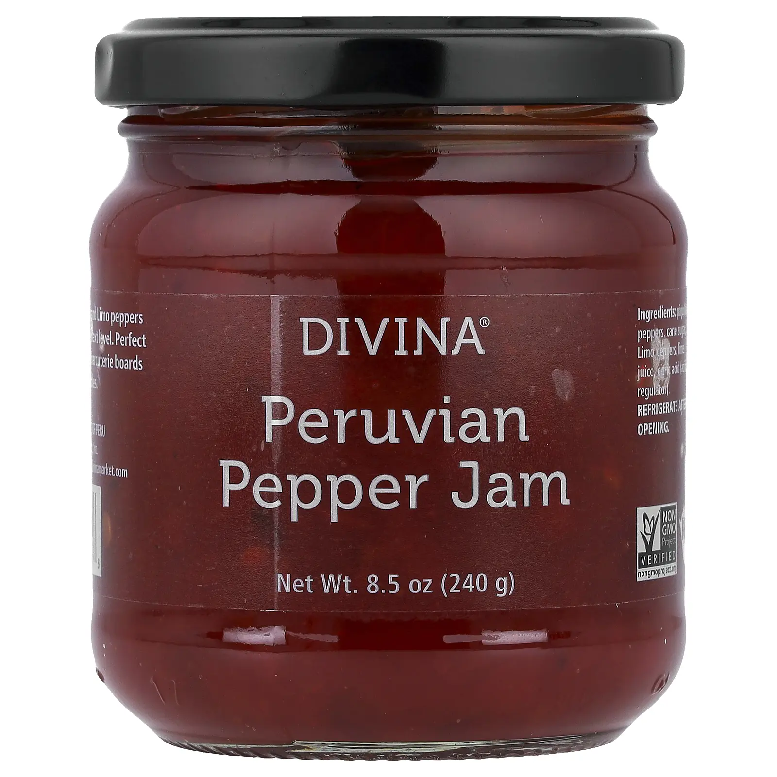 Divina Peruvian Pepper Jam , 8.5 oz (240 g)